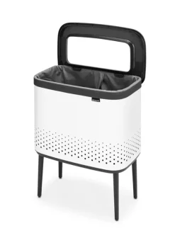 Brabantia Bo Laundry Bin, 60 L, white