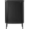 Brabantia Bo Laundry Bin Hi, 2 x 45 L, matt black