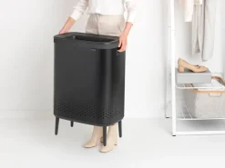 Brabantia Bo Laundry Bin Hi, 2 x 45 L, matt black
