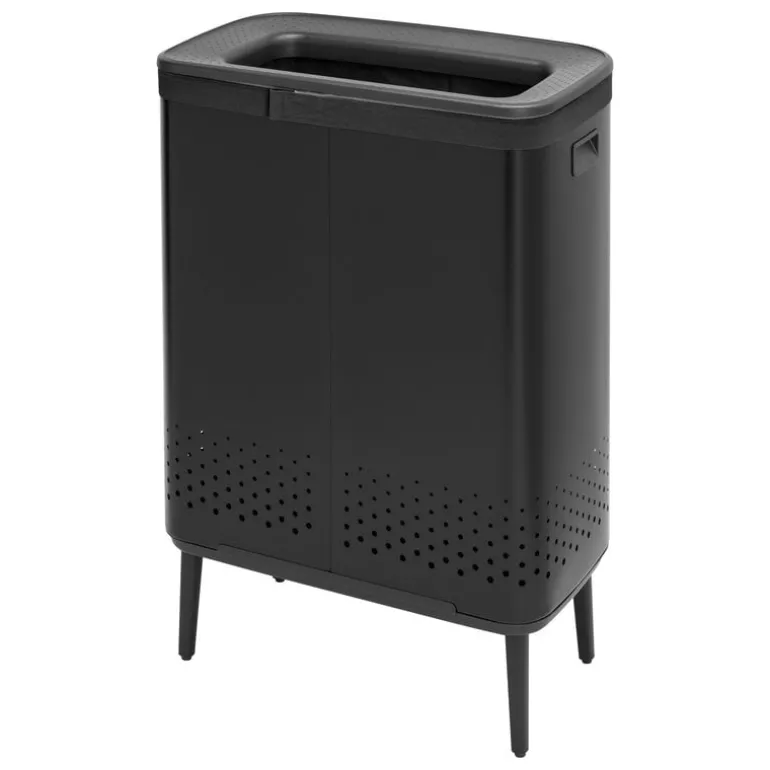 Brabantia Bo Laundry Bin Hi, 2 x 45 L, matt black