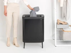 Brabantia Bo Laundry Bin Hi, 2 x 45 L, matt black