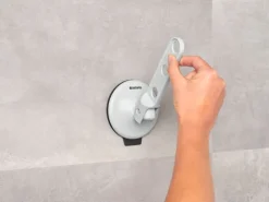 Brabantia Clothes hook with suction cup, light grey