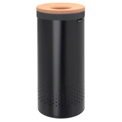 Brabantia Laundry bin 35L, matt black - cork lid