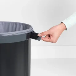 Brabantia Laundry bin 60L, matt black - cork lid