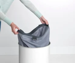 Brabantia Laundry bin 60L, white - cork lid