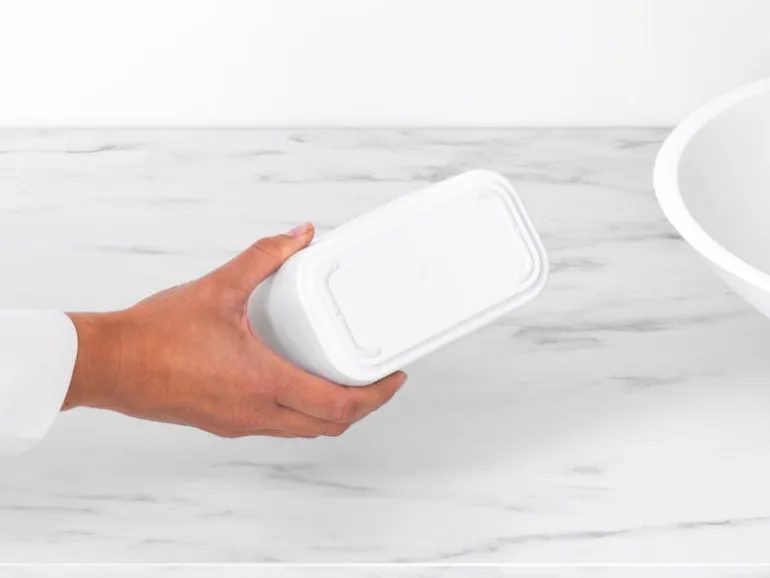 Brabantia MindSet bathroom waste caddy, mineral fresh white