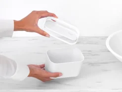 Brabantia MindSet bathroom waste caddy, mineral fresh white