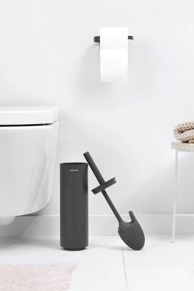 Brabantia MindSet replacement toilet brush, silicone, dark grey