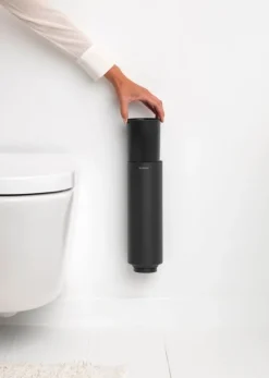 Brabantia MindSet toilet brush and holder, silicone, mineral infinite grey