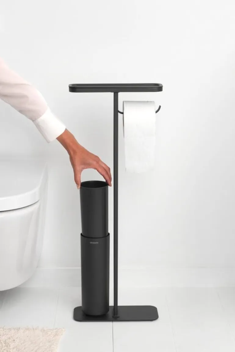 Brabantia MindSet toilet butler, silicone, mineral infinite grey