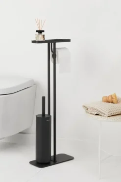 Brabantia MindSet toilet butler, silicone, mineral infinite grey