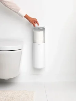 Brabantia MindSet toilet roll dispenser, mineral fresh white