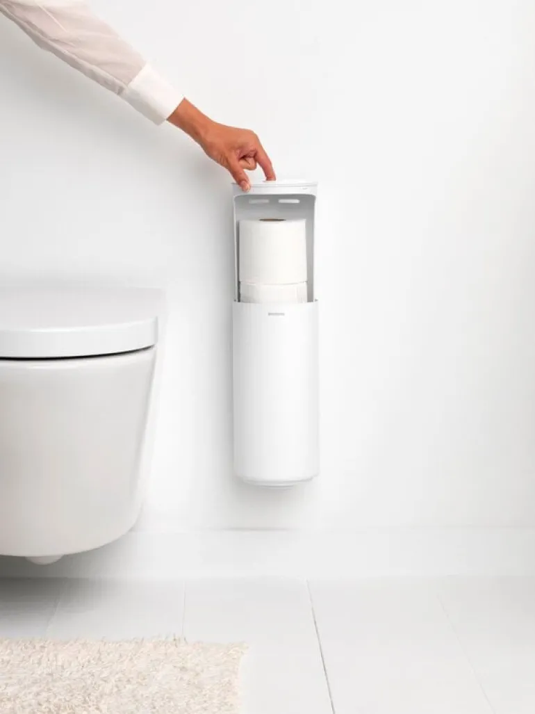 Brabantia MindSet toilet roll dispenser, mineral fresh white