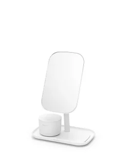 Brabantia ReNew mirror with storage tray, white