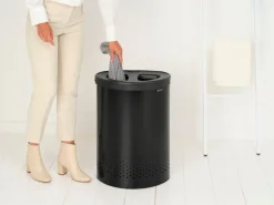 Brabantia Selector laundry bin 55L, matt black