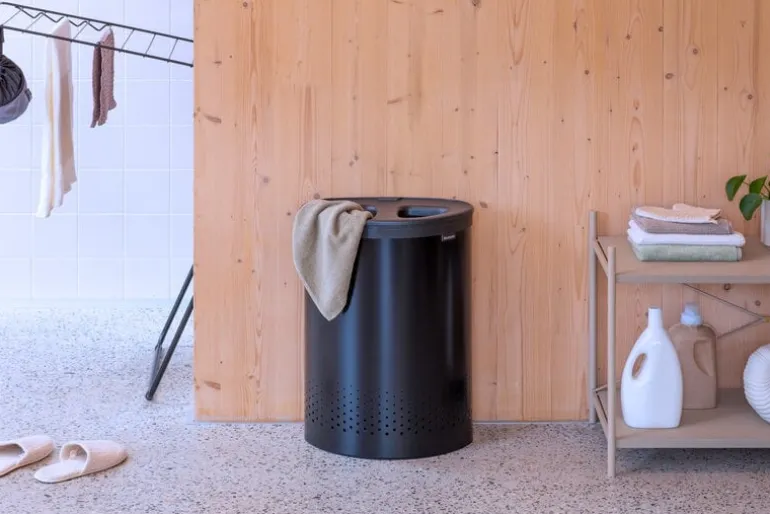 Brabantia Selector laundry bin 55L, matt black