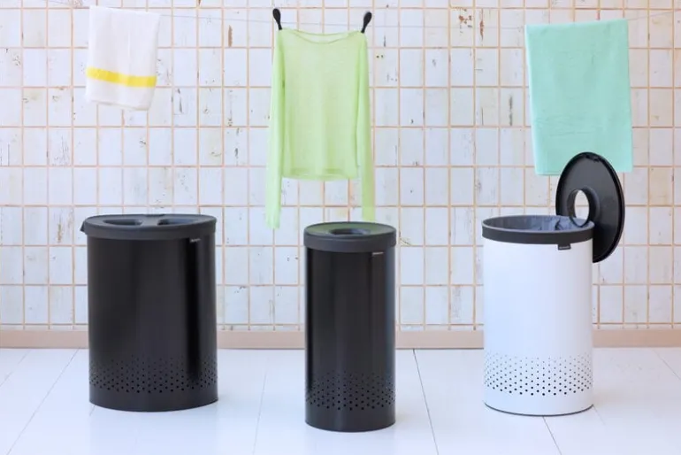 Brabantia Selector laundry bin 55L, matt black