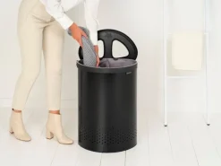 Brabantia Selector laundry bin 55L, matt black