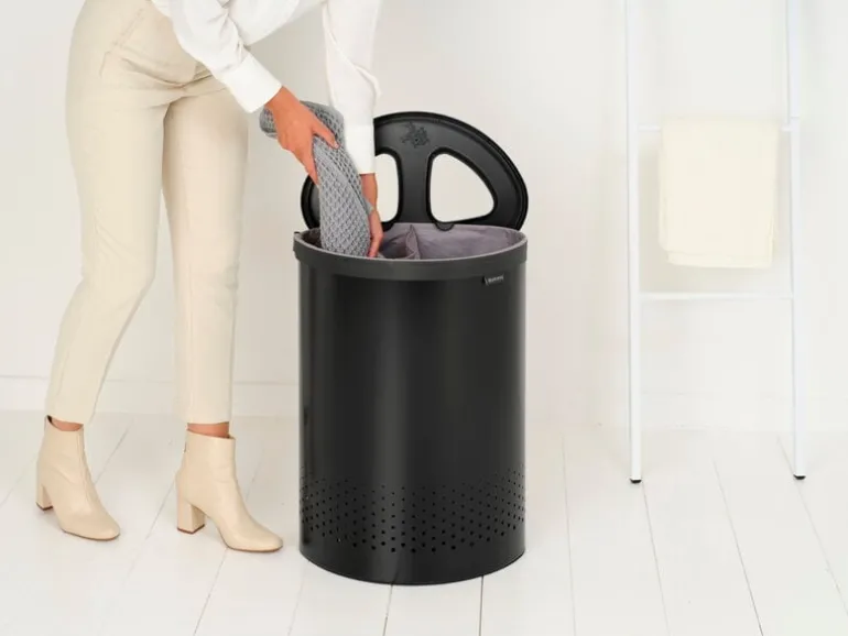 Brabantia Selector laundry bin 55L, matt black