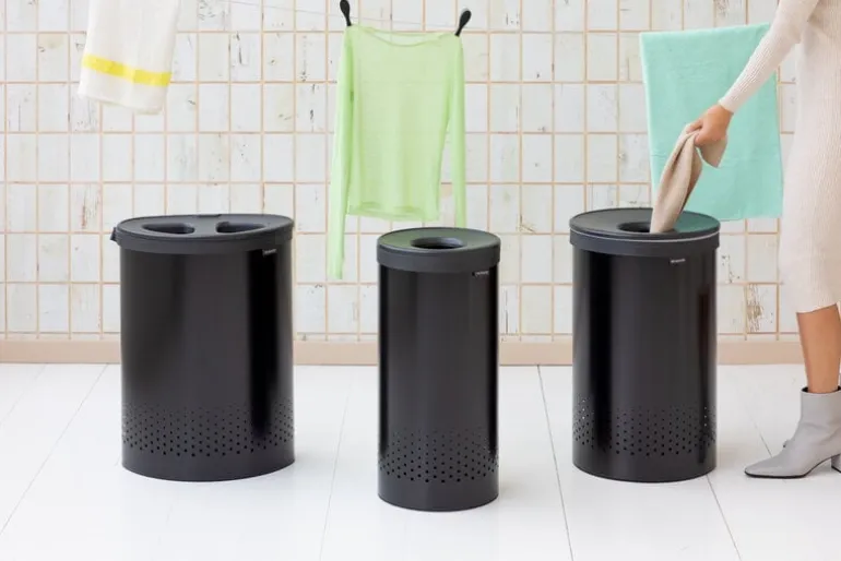 Brabantia Selector laundry bin 55L, matt black