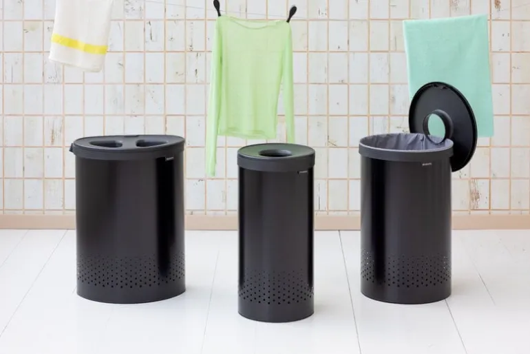 Brabantia Selector laundry bin 55L, matt black