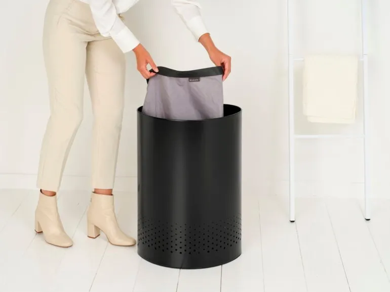 Brabantia Selector laundry bin 55L, matt black
