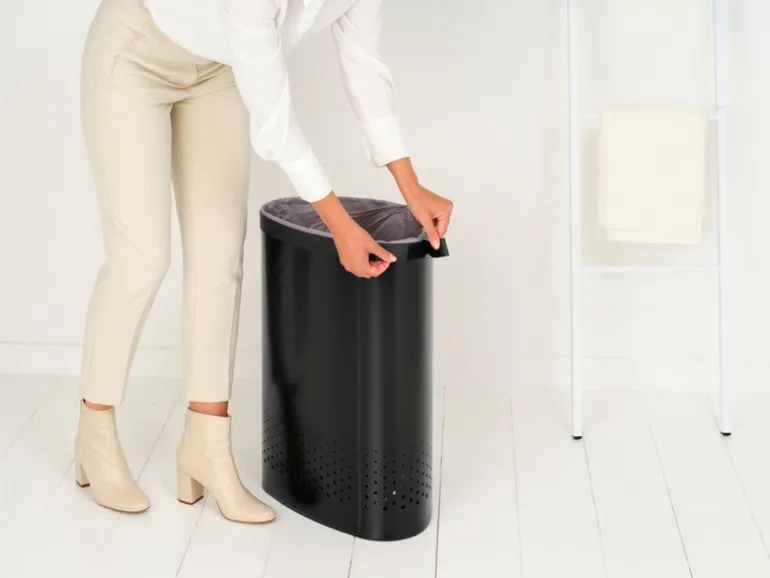 Brabantia Selector laundry bin 55L, matt black