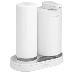 Brabantia SinkStyle soap dispenser set, 2 x 200 ml, fresh white