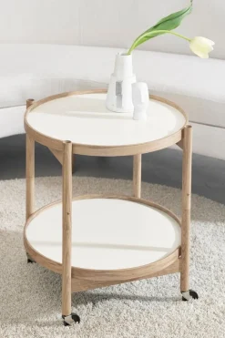 Brdr. Krüger Bølling tray table 50 cm, oiled beech - stone