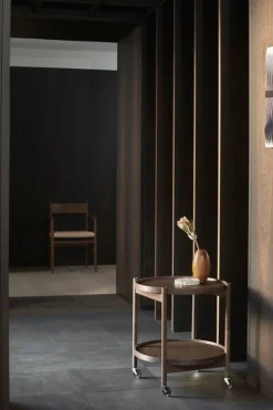 Brdr. Krüger Bølling tray table 50 cm, oiled walnut - leaf