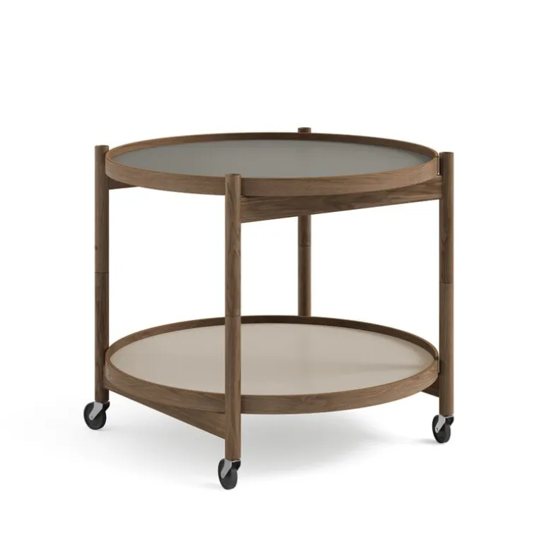 Brdr. Krüger Bølling tray table 60 cm, fumed oak - stone