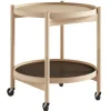 Brdr. Krüger Bølling tray table 50 cm, oiled beech - earth