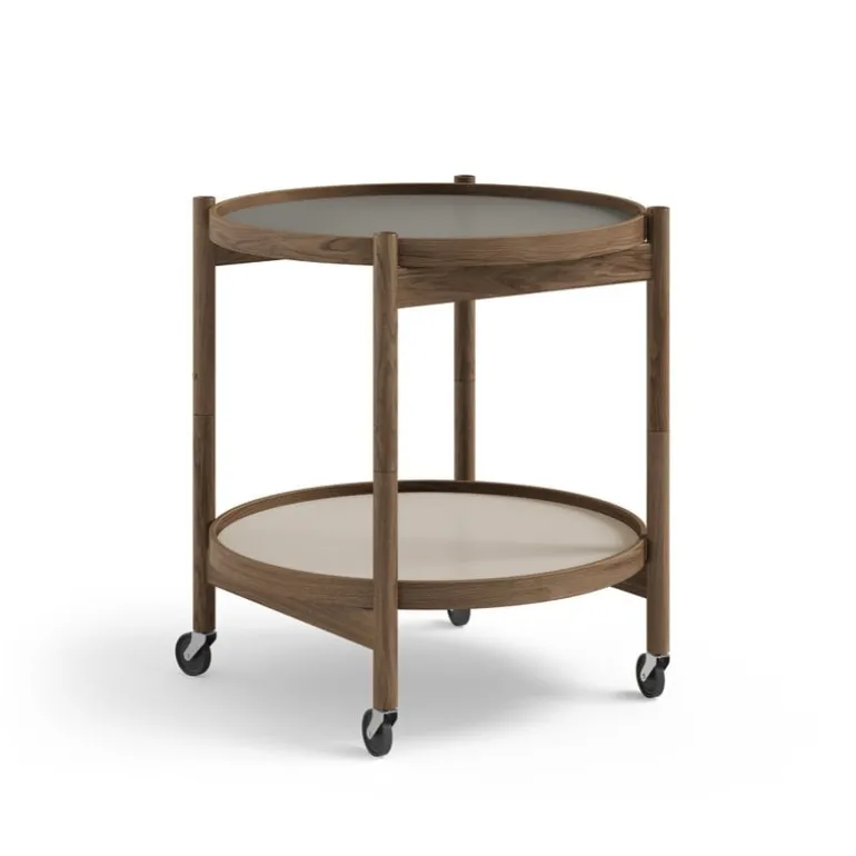 Brdr. Krüger Bølling tray table 50 cm, fumed oak - stone