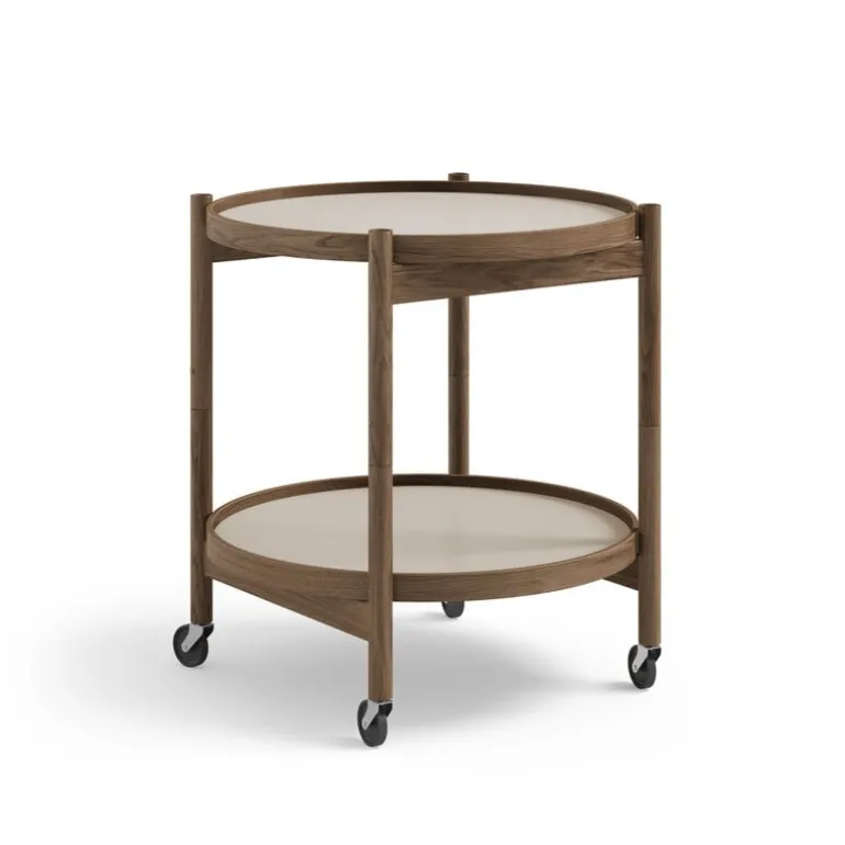 Brdr. Krüger Bølling tray table 50 cm, fumed oak - stone