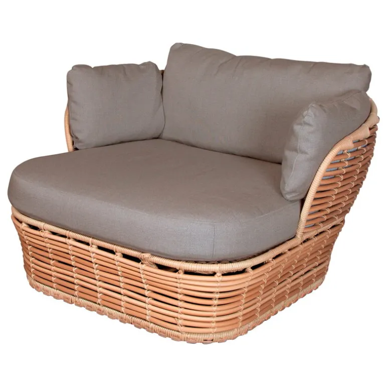 Cane-line Basket lounge chair, natural - taupe
