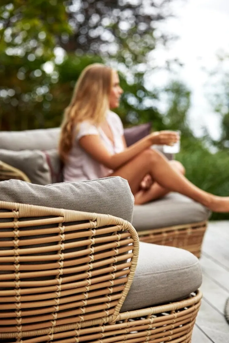 Cane-line Basket lounge chair, natural - taupe