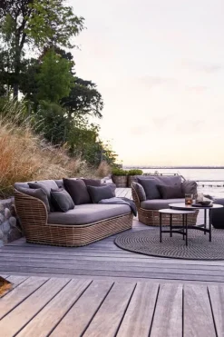 Cane-line Basket lounge chair, natural - taupe