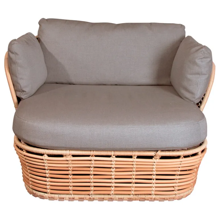 Cane-line Basket lounge chair, natural - taupe