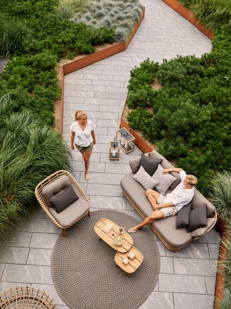 Cane-line Basket lounge chair, natural - taupe