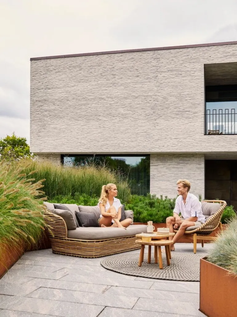 Cane-line Basket lounge chair, natural - taupe