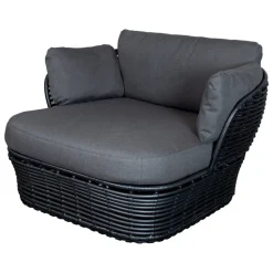 Cane-line Basket lounge chair, graphite - grey
