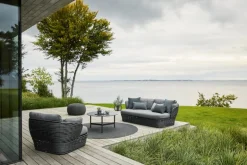 Cane-line Basket lounge chair, graphite - grey