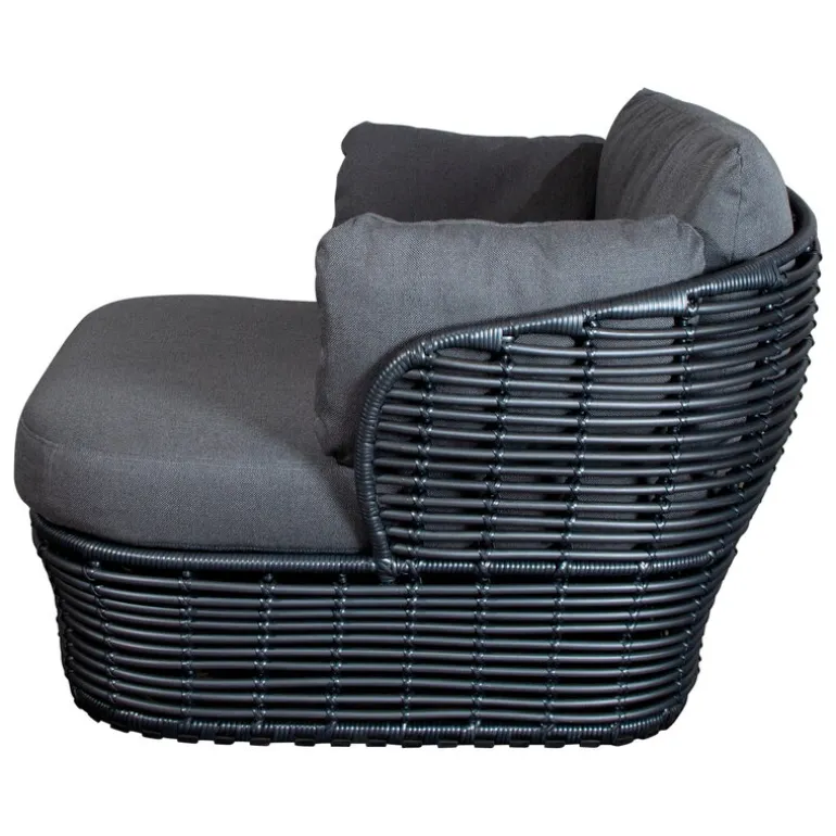 Cane-line Basket lounge chair, graphite - grey