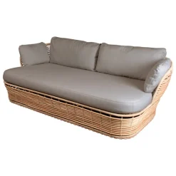 Cane-line Basket 2-seater sofa, natural - taupe