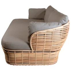 Cane-line Basket 2-seater sofa, natural - taupe