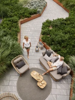 Cane-line Basket 2-seater sofa, natural - taupe