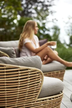 Cane-line Basket 2-seater sofa, natural - taupe