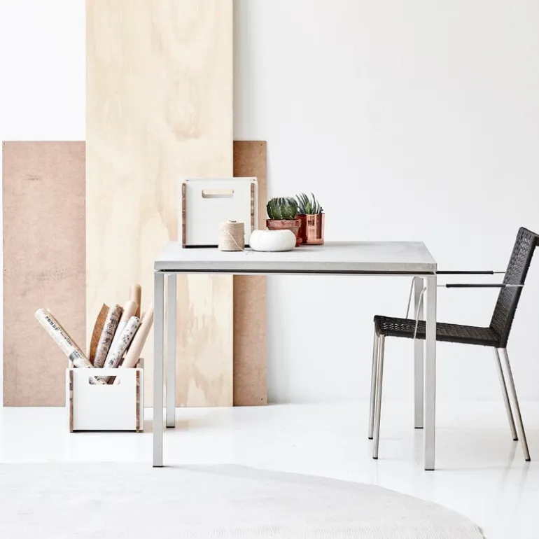 Cane-line Box storage box, teak - white