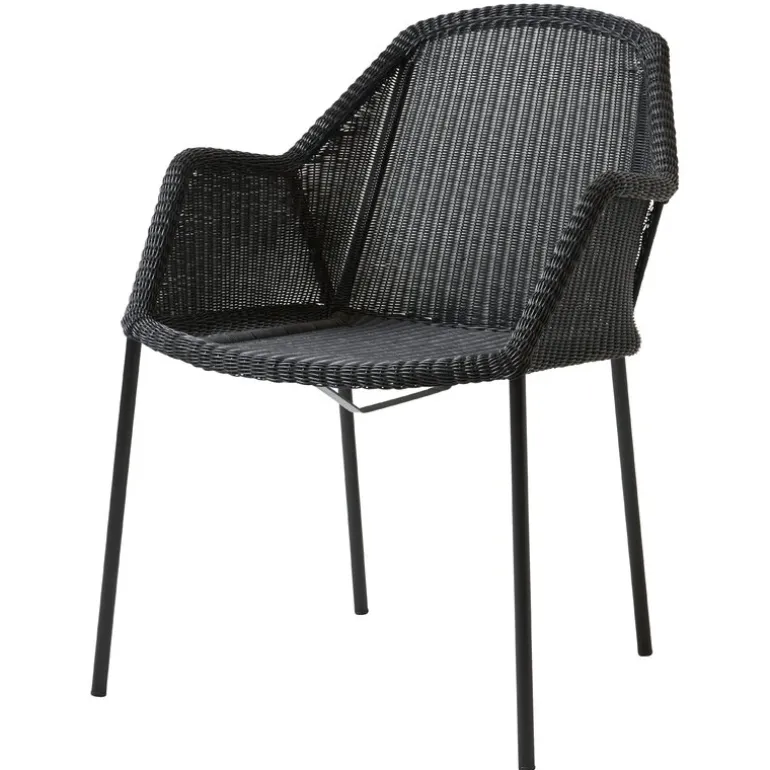 Cane-line Breeze dining chair, stackable, black