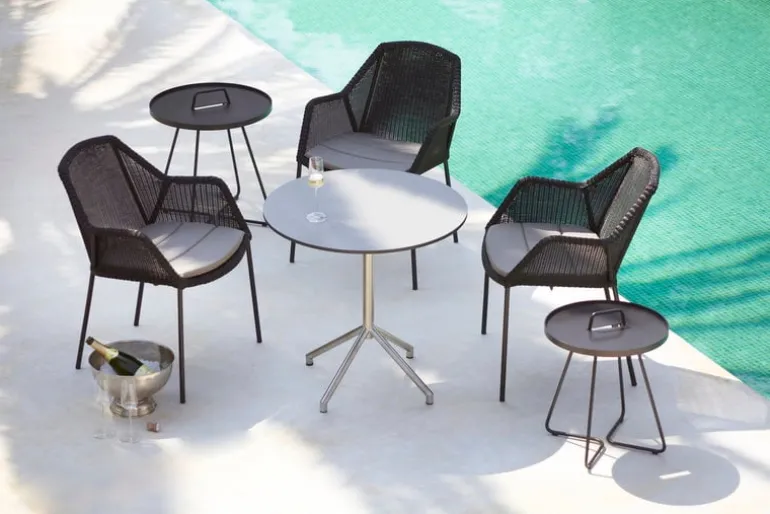 Cane-line Breeze dining chair, stackable, black